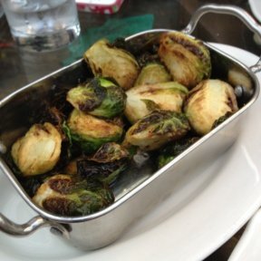 Gluten-free brussels sprouts from Hotel Chantelle